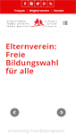 Mobile Screenshot of elternlobby.ch